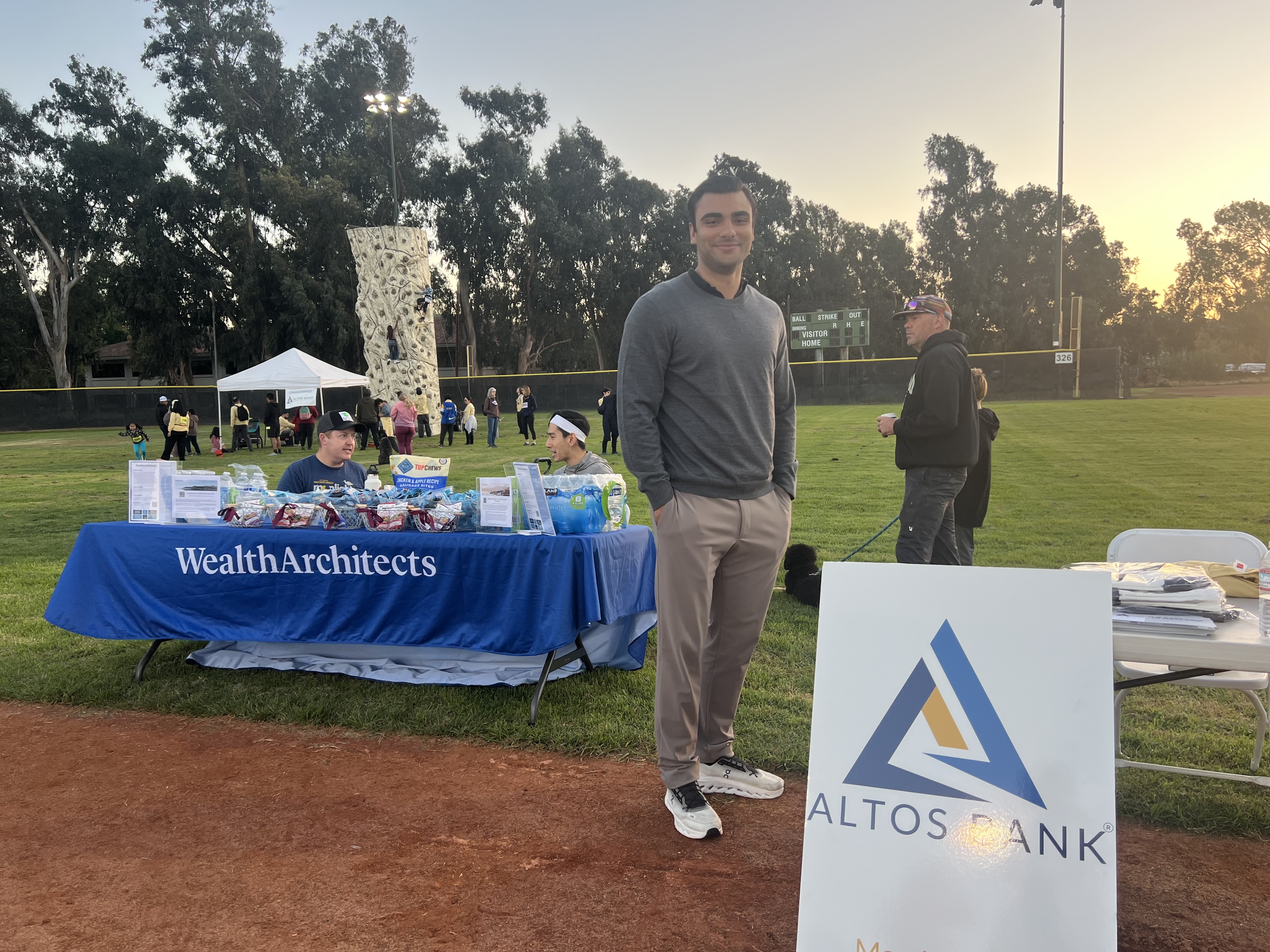 Speakers addressing the crowd